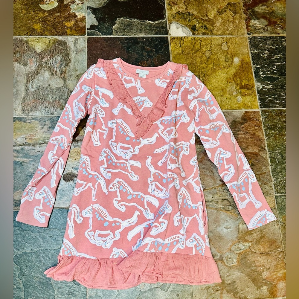 STELLA MCCARTNEY Kid’s/Girl’s pink horses dress size 14